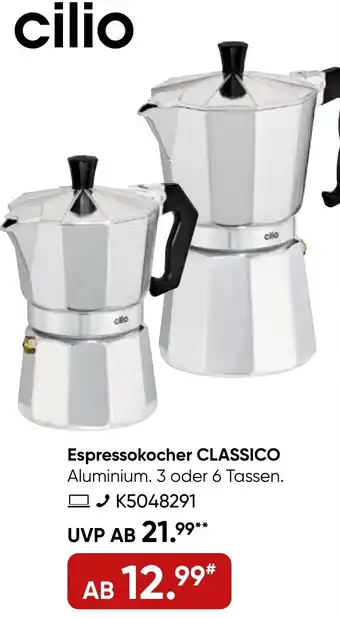 Galeria Cilio Espressokocher CLASSICO Angebot