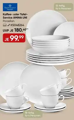 Galeria Seltmann Weiden Kaffee- oder Tafel Service AMINA UNI Angebot