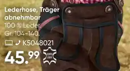 Galeria Lederhose, Träger abnehmbar Angebot