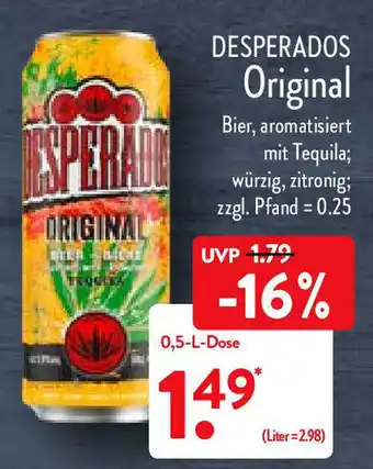 Aldi Nord Desperados Original Bier 0,5L Angebot