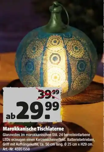 Hagebau Marokkanische Tischlaterne Angebot