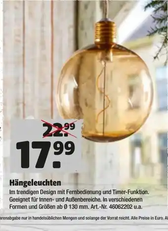 Hagebau Hangeleuchten Angebot