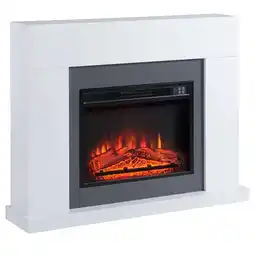 Netto Marken-Discount HOMCOM Elektrokamin MDF, PB-Platten, Stahl, Glas, PP-Kunststoff, PVC Angebot
