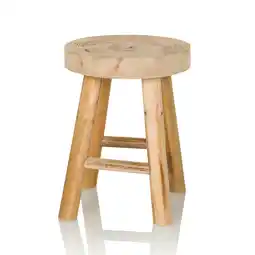 Netto Marken-Discount hjh LIVING Sitzhocker RUSTIKO W Holz ohne Armlehnen Angebot