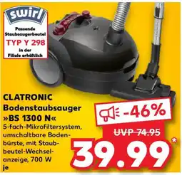 Kaufland CLATRONIC Bodenstaubsauger BS 1300 N Angebot