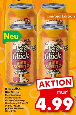 Kaufland ISI'S GLÜCK Bier Spritz Angebot