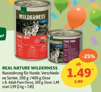 Fressnapf Real nature wilderness nassnahrung Angebot