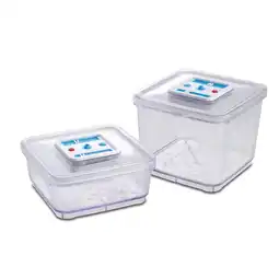 Netto Marken-Discount Solis Vakuumierbehälter-Set 2 Stk. 1000/2800ml Vakuumieren/Marinieren Angebot