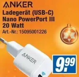 Expert Anker Ladegerät (USB-C) Nano PowerPort III 20 Watt Angebot