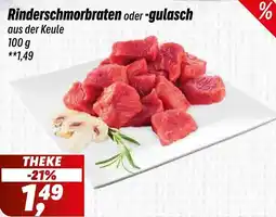 Simmel Rinderschmorbraten oder -gulasch Angebot