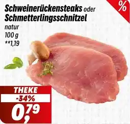 Simmel Schweinerückensteaks oder Schmetterlingsschnitzel Angebot