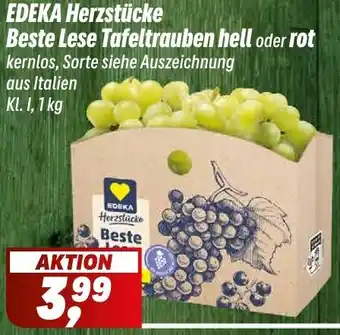 Simmel EDEKA Herzstücke Beste Lese Tafeltrauben hell oder rot Angebot