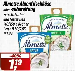 Simmel Almette Alpenfrischkäse oder -zubereitung Angebot