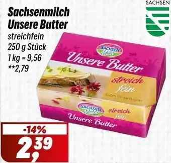 Simmel Sachsenmilch Unsere Butter Angebot