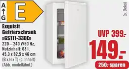 B1 Discount Baumarkt Exquisit Gefrierschrank GS111-330E Angebot
