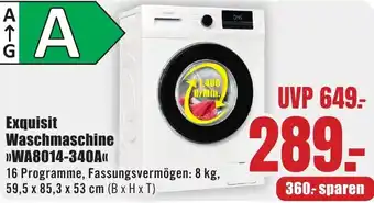 B1 Discount Baumarkt Exquisit Waschmaschine WA8014-340A Angebot