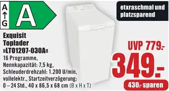 B1 Discount Baumarkt Exquisit Toplader LTO1207-030A Angebot