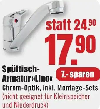 B1 Discount Baumarkt Spültisch Armatur Lino Angebot