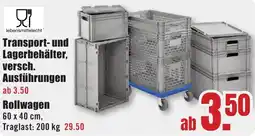 B1 Discount Baumarkt Transport- und Lagerbehälter, versch. Ausführungen Angebot