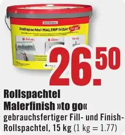 B1 Discount Baumarkt Rollspachtel Malerfinish to go Angebot