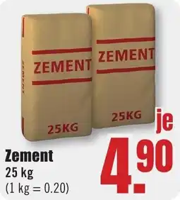 B1 Discount Baumarkt Zement Angebot