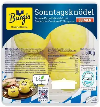 Kaufland Burgis Sonntagsknödel Angebot