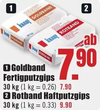 B1 Discount Baumarkt KNAUF Goldband Fertigputzgips Angebot