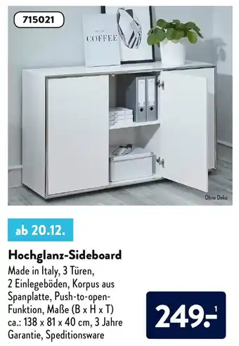 Aldi Süd Hochglanz Sideboard Angebot