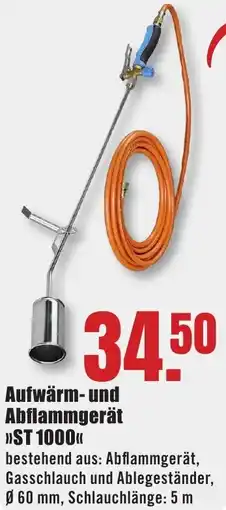 B1 Discount Baumarkt Aufwärm- und Abflammgerät ST 1000 Angebot