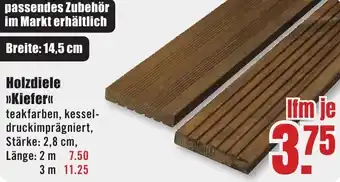 B1 Discount Baumarkt Holzdiele Kiefer Angebot