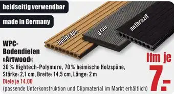 B1 Discount Baumarkt WPC Bodendielen Artwood Angebot