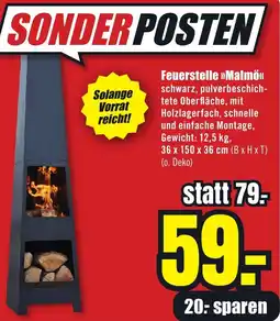 B1 Discount Baumarkt Feuerstelle Malmö Angebot