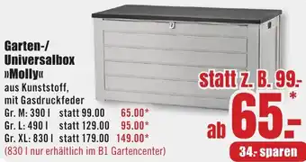 B1 Discount Baumarkt Garten-/ Universalbox Molly Angebot