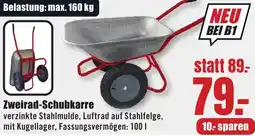 B1 Discount Baumarkt Zweirad-Schubkarre Angebot
