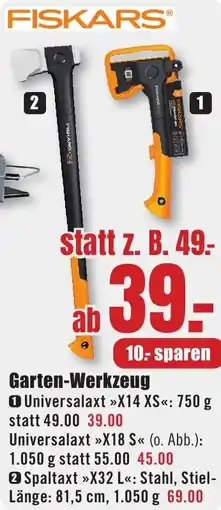B1 Discount Baumarkt FISKARS Garten-Werkzeug Angebot
