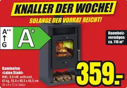 B1 Discount Baumarkt Kaminofen Lulea Stahl Angebot
