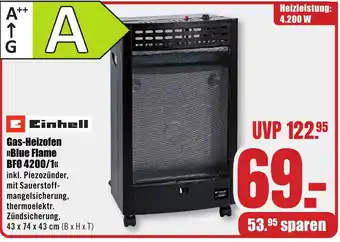 B1 Discount Baumarkt Einhell Gas-Heizofen Blue Flame BF0 4200/1 Angebot