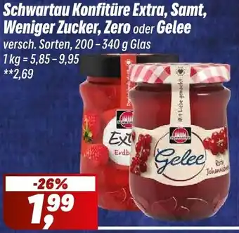 Simmel Schwartau Konfitüre Extra, Samt, Weniger Zucker, Zero oder Gelee Angebot