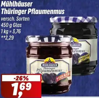 Simmel Mühlhäuser Thüringer Pflaumenmus Angebot