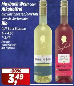 Simmel Maybach Wein oder Alkoholfrei oder Bio Angebot