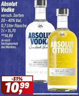 Simmel Absolut Vodka Angebot