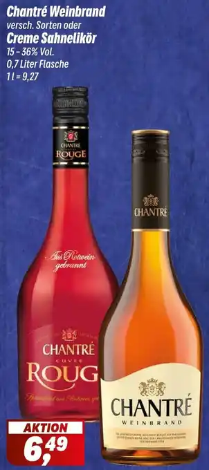 Simmel Chantré Weinbrand oder Creme Sahnelikör Angebot