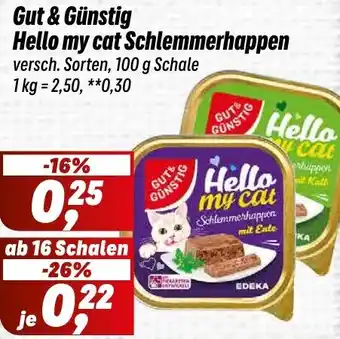 Simmel Gut & Günstig Hello my cat Schlemmerhappen Angebot