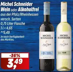 Simmel Michel Schneider Wein oder Alkoholfrei Angebot