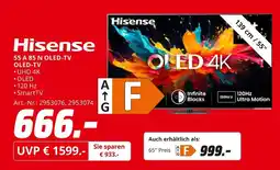 MediaMarkt Hisense 55 a 85 n oled-tv Angebot