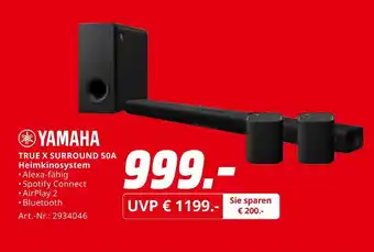 MediaMarkt Yamaha true x surround 50a heimkinosystem Angebot