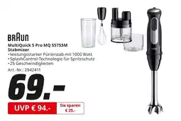 MediaMarkt Braun multiquick 5 pro mq 55755m stabmixer Angebot