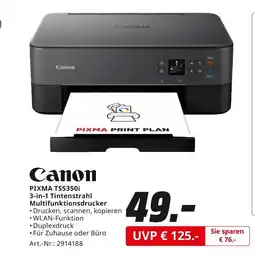 MediaMarkt Canon pixma ts5350i 3-in-1 tintenstrahl multifunktionsdrucker Angebot