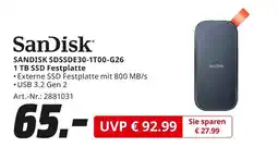 MediaMarkt Sandisk sandisk sdssde30-1t00-g26 1 tb ssd festplatte Angebot