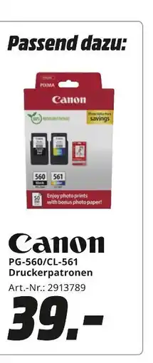 MediaMarkt Canon pg-560/cl-561 druckerpatronen Angebot